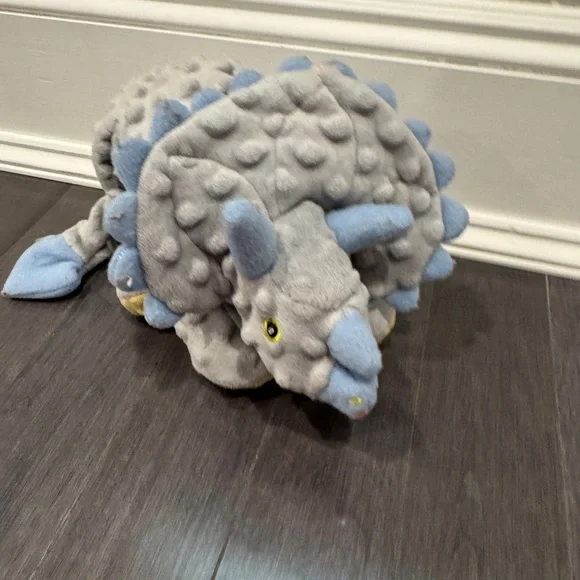 🎊HP🎉 Go Dog Tough Plush Dinosaur Pet Dog Toy - Gray and Blue - Picture 4 of 5
